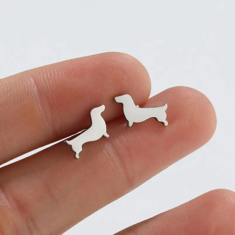 Fine Dachshund Earrings
