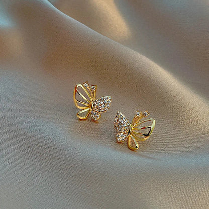Elegant Fine Butterfly Zircon Earrings