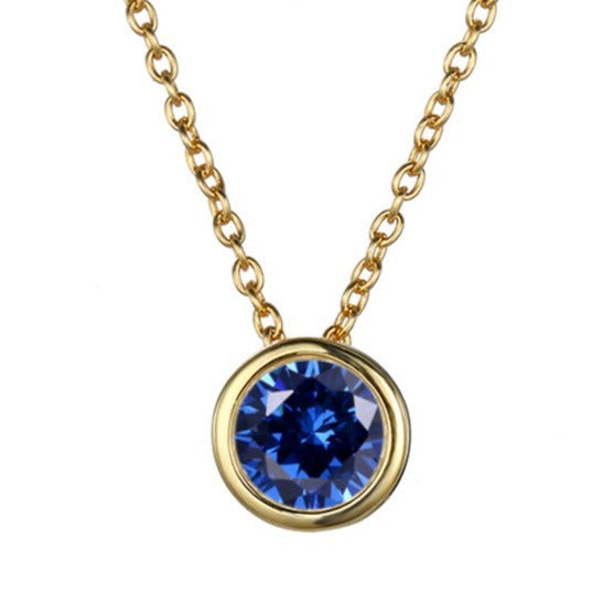 Lyra birthstone necklace