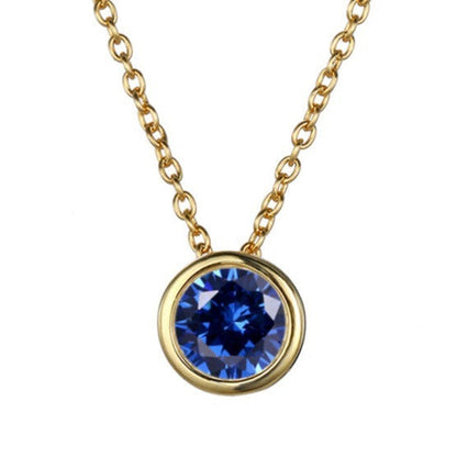 Lyra birthstone necklace
