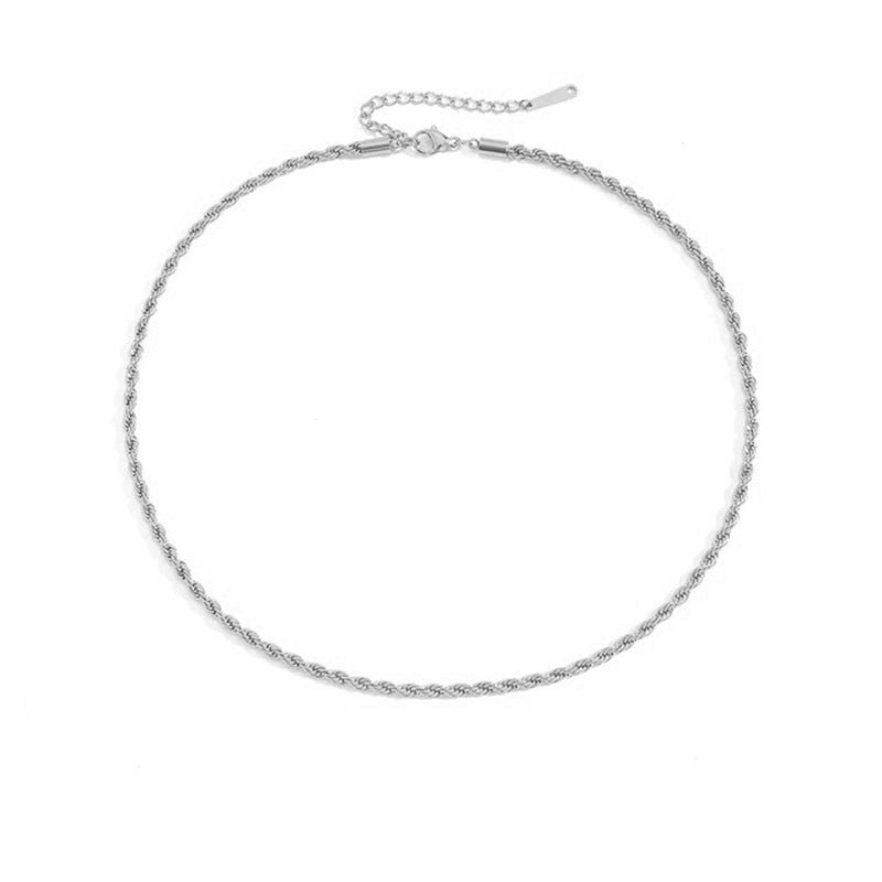 Olivia braided chain necklace
