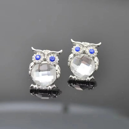 Owl Crystal Pendant Necklace
