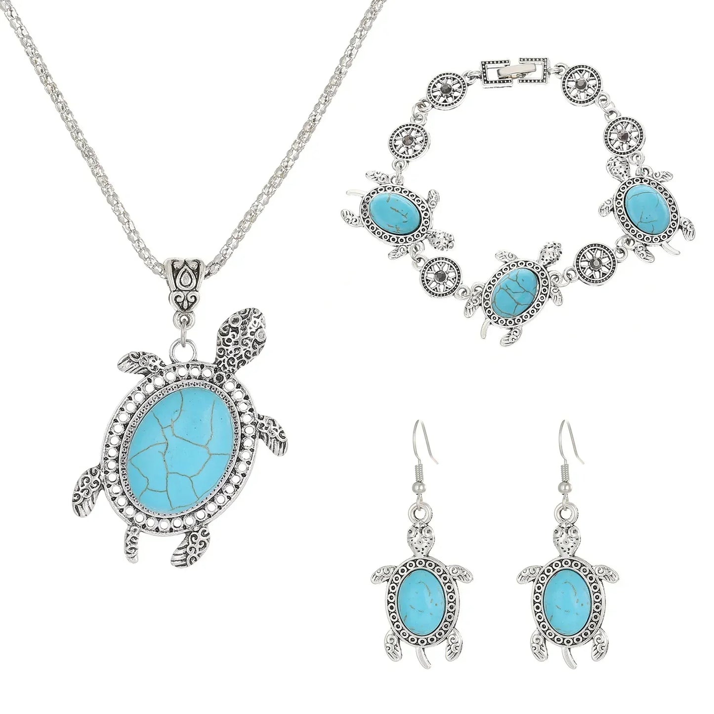 Turquoise Turtle Jewelry Box