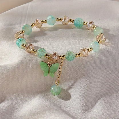 Beautiful Butterfly Pearl Stretch Bracelet