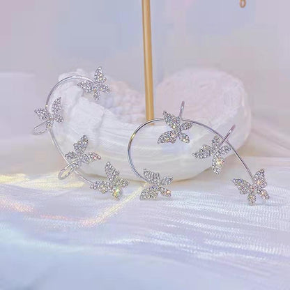 Butterfly Garden crescent earrings