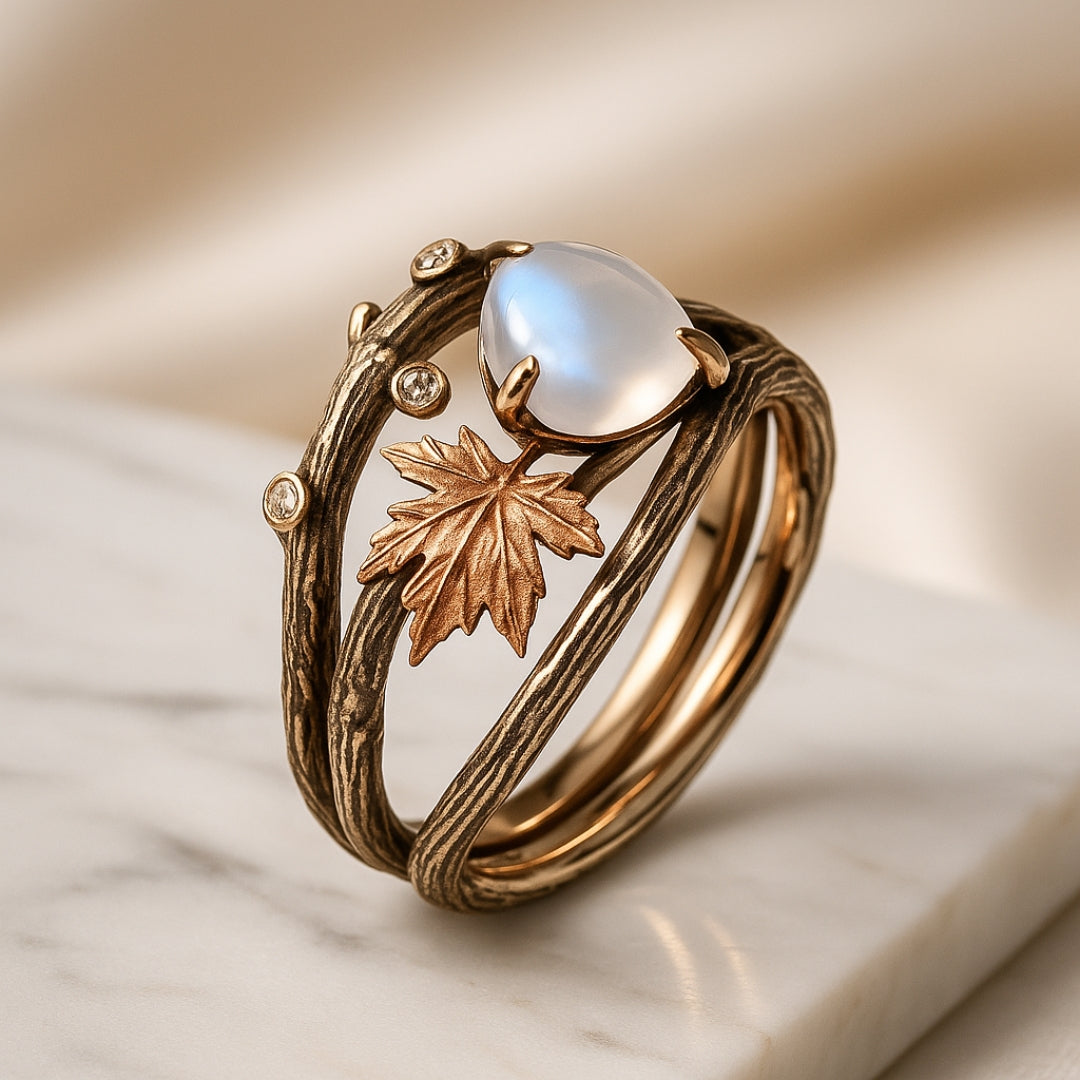 Shining Zirconia Butterfly Nature Ring