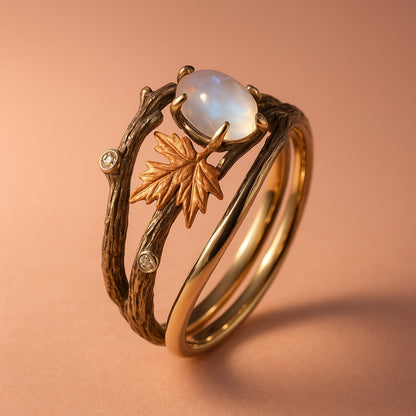Shining Zirconia Butterfly Nature Ring