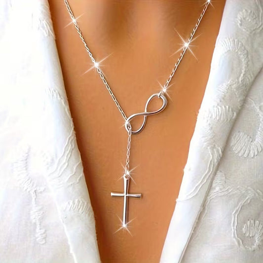 Dainty Lucky Cross Pendant Necklace