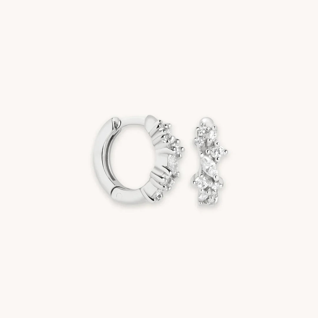 Serpent Sun Bracelet | White Gold