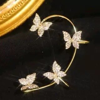 Butterfly Garden crescent earrings