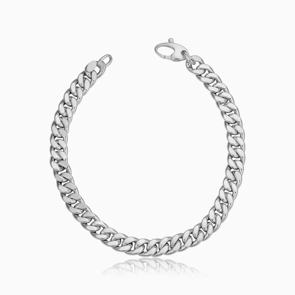 Statement Interlocking Earrings | White Gold