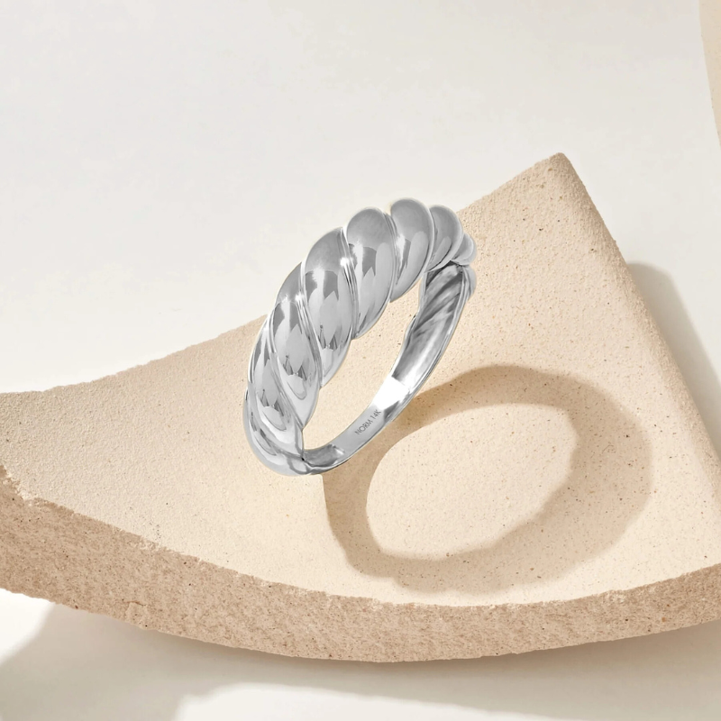 Link T-Bar Bracelet | White Gold