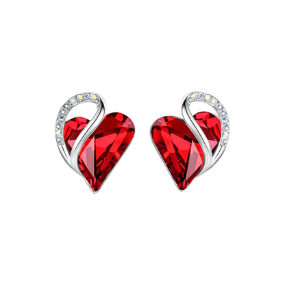 Classic Ruby Halo Necklace | White Gold