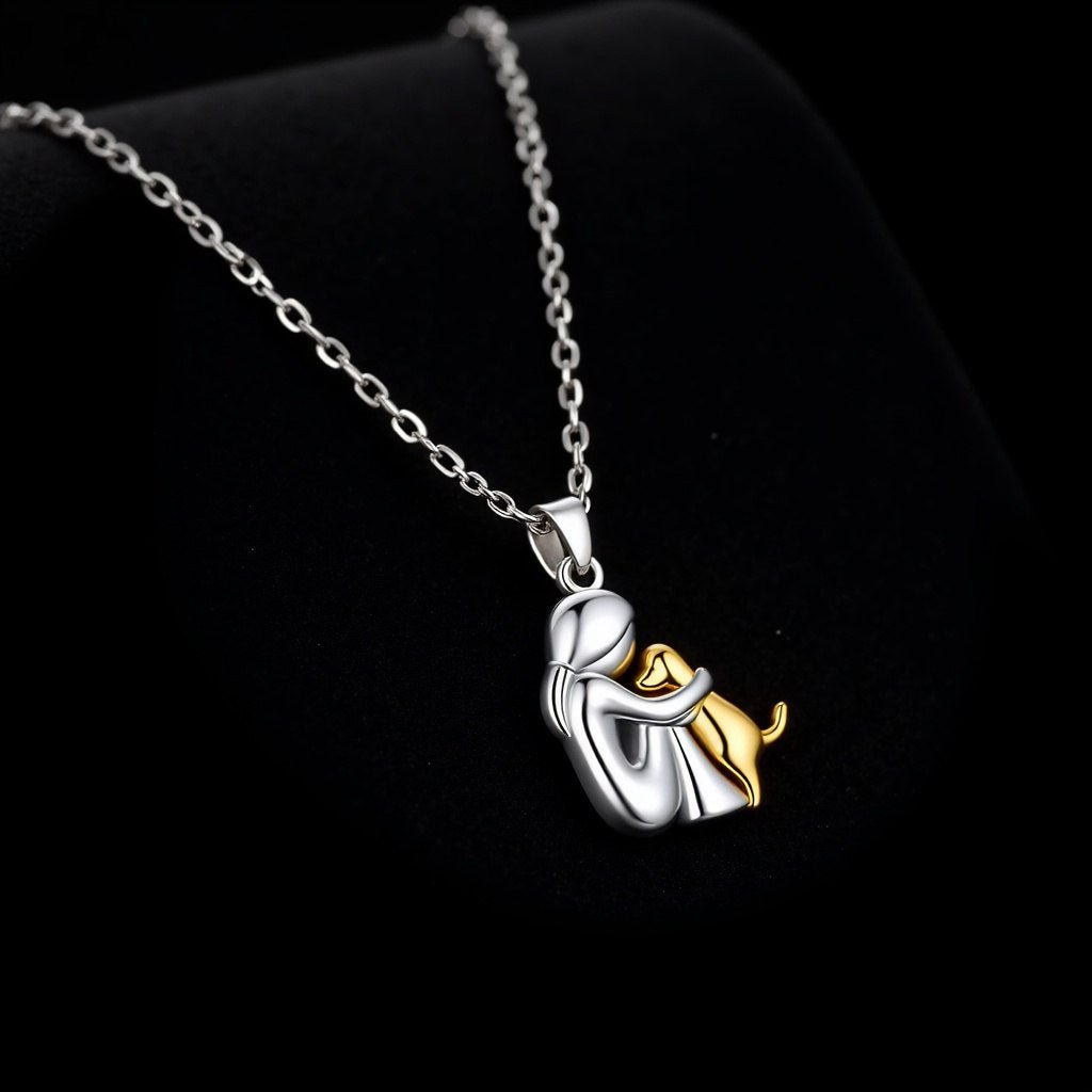 Hug Pendant Necklace with Free Earrings – Limited Time Offer