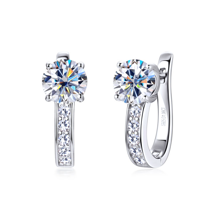 Elena Marlowe Hoop Earrings | White Gold