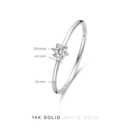 Lena Trielle Ring | White Gold