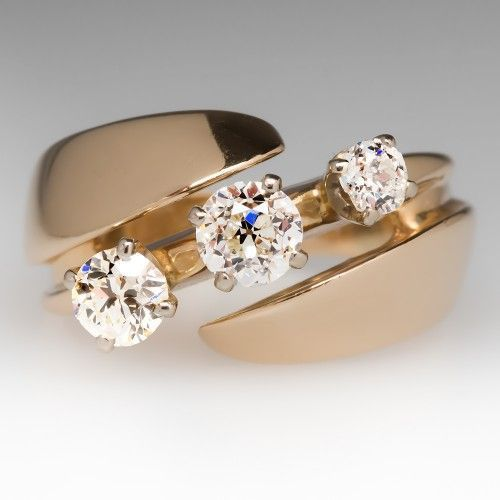 Vintage open zirconium ring