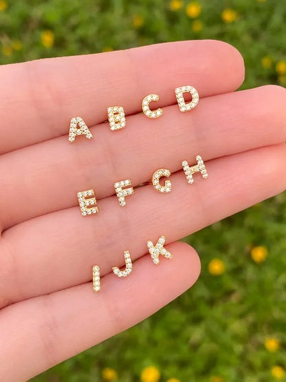 Initial 1-piece Earring | Gold