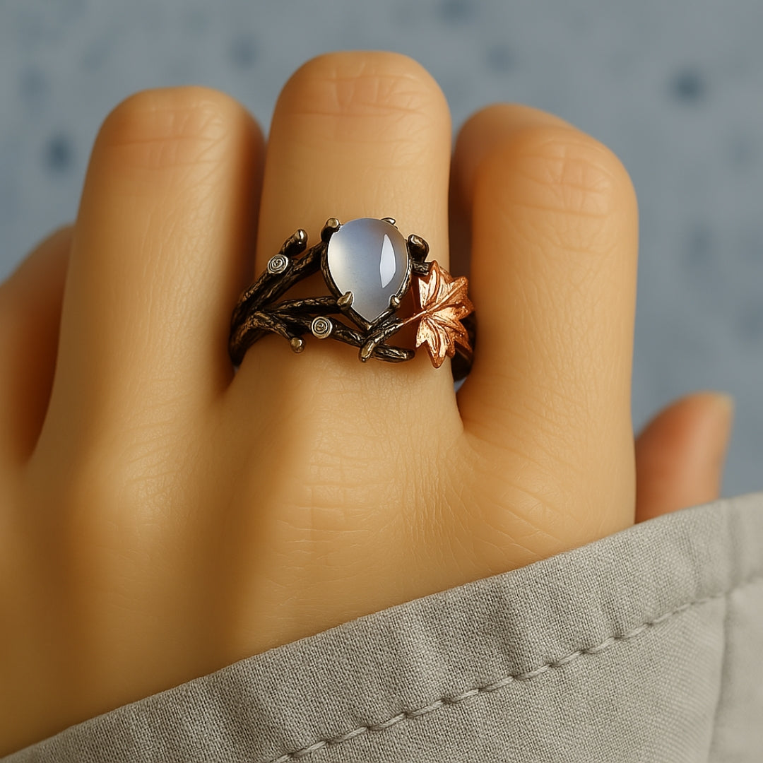 Shining Zirconia Butterfly Nature Ring