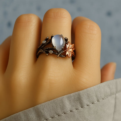Shining Zirconia Butterfly Nature Ring