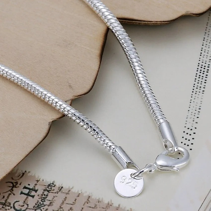 Simple 925 silver bracelet with simple chandelier