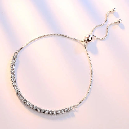Magnificent 925 silver and zirconium bracelet