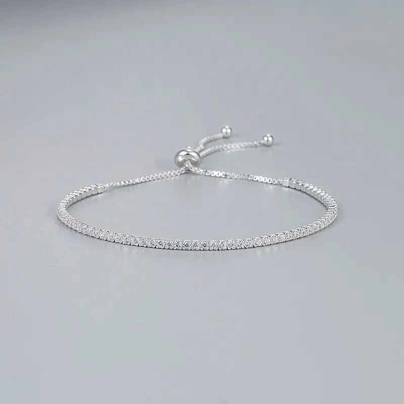 Magnificent 925 silver and zirconium bracelet