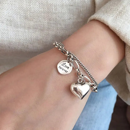 925 silver Love forever bracelet + 2 free Charms