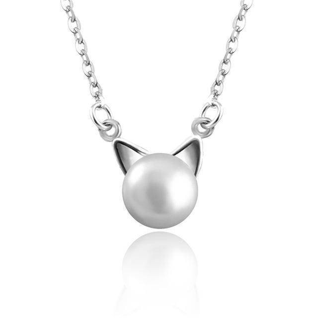 Magnificent Pearl Cat Necklace with Free Earrings + Ring