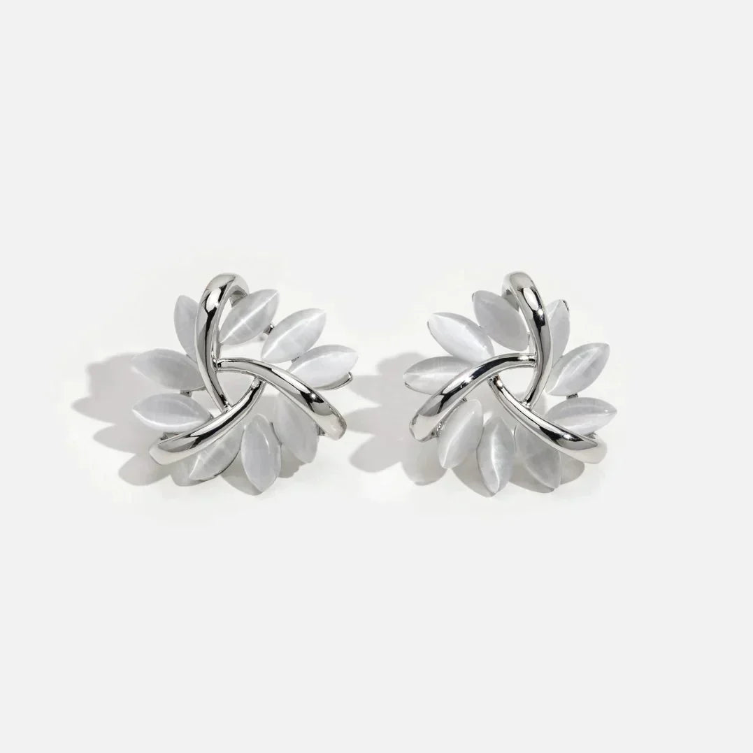 Elegant Screw Gold and Silver Earrings
