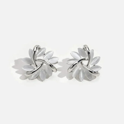 Elegant Screw Gold and Silver Earrings