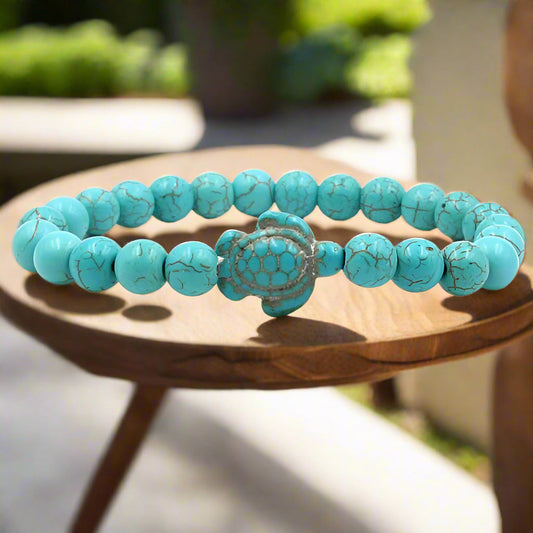 Unique Natural Stone Pearl Turtle Bracelets