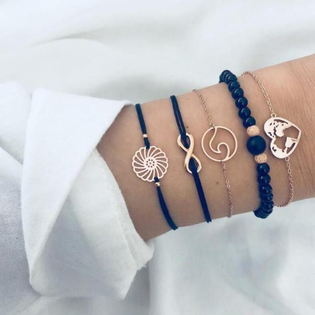 Set of 5 Premium Unique Bracelets