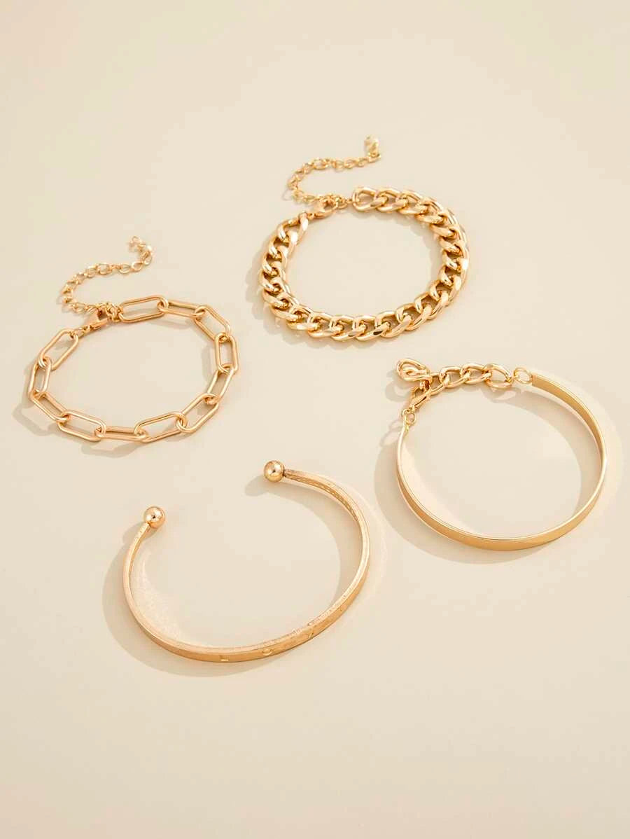 Abigail layered chain pendant