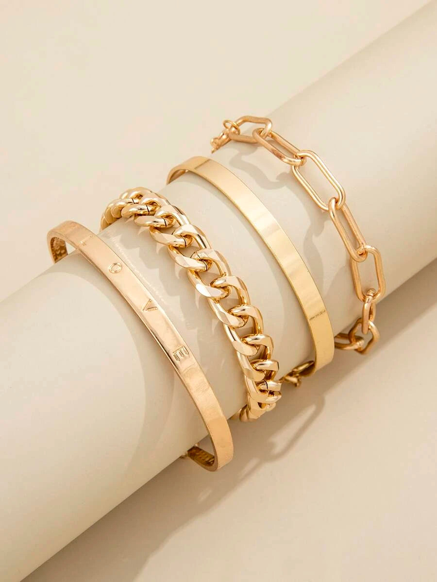 Abigail layered chain pendant