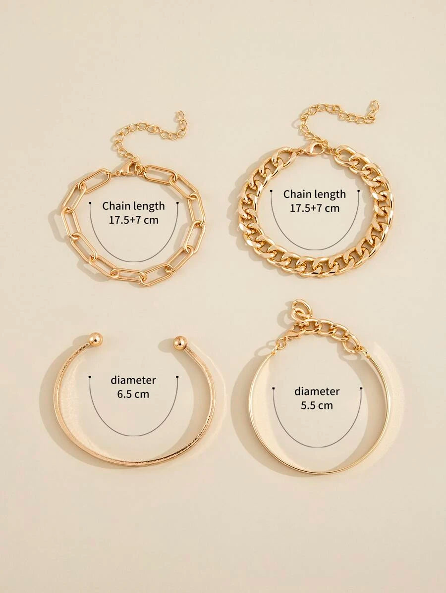 Abigail layered chain pendant