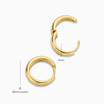 Rue Statement Circle Earrings | Gold