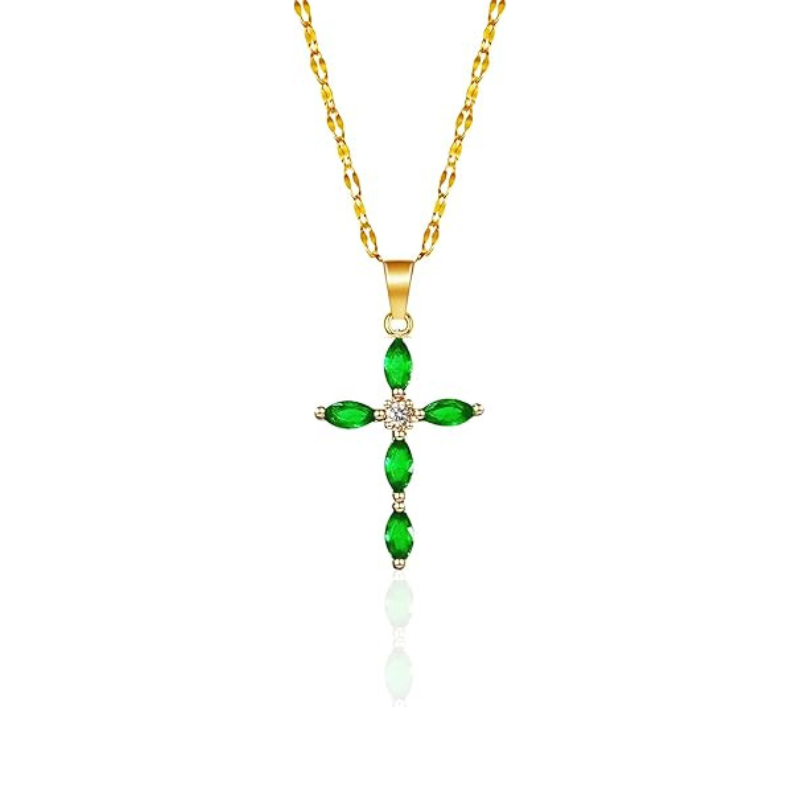 Serena Emerald Duo Ring Set | Gold