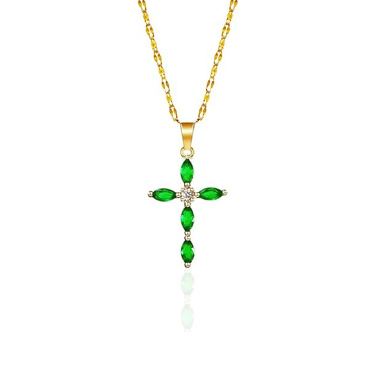 Serena Emerald Duo Ring Set | Gold