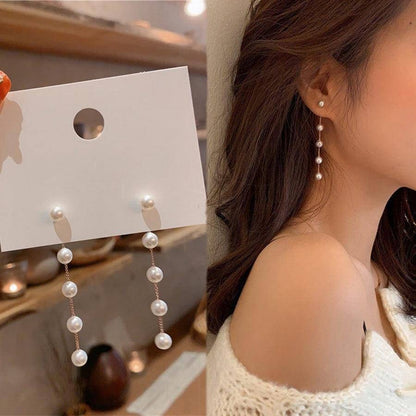 Jade pearl earrings