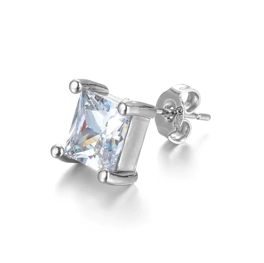 Penelope princess cut earrings