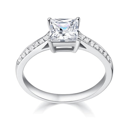 Calliope princess cut ring