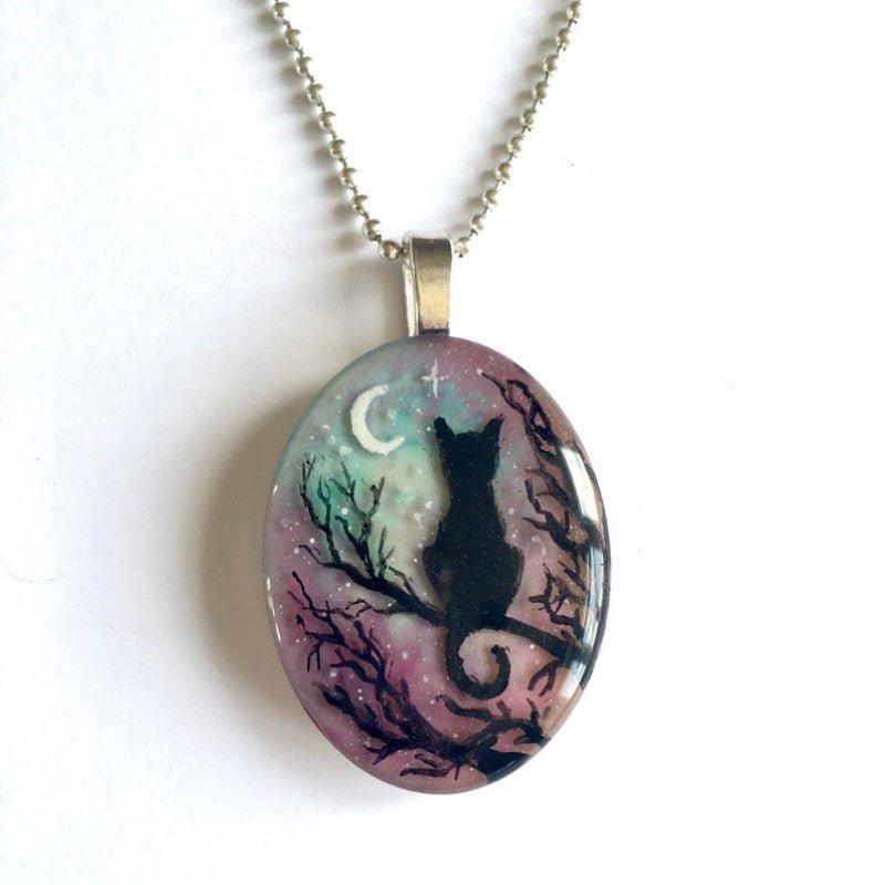 Magnificent 'Starry Night' Cat Necklace